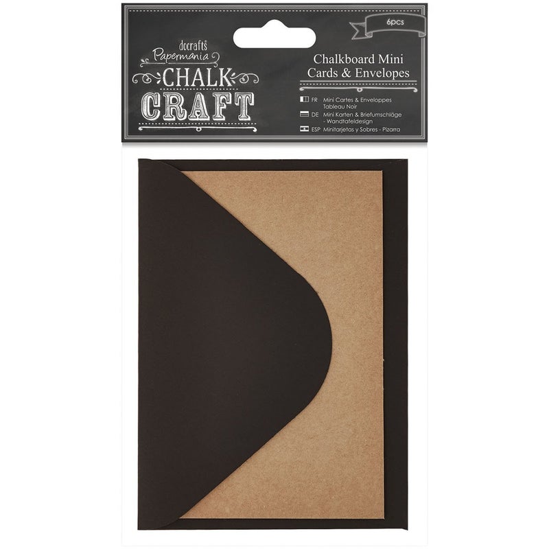docrafts Chalk Craft Chalkboard Cards and Envelopes  Mini - Image 2